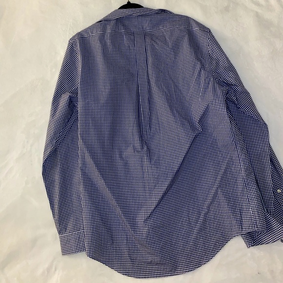 NEW Ralph Lauren Classic Fit Gingham Stretch Poplin Button Up Shirt - Picture 5 of 6